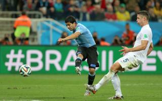 LATE PAIN: Luis Suarez breaks England hearts