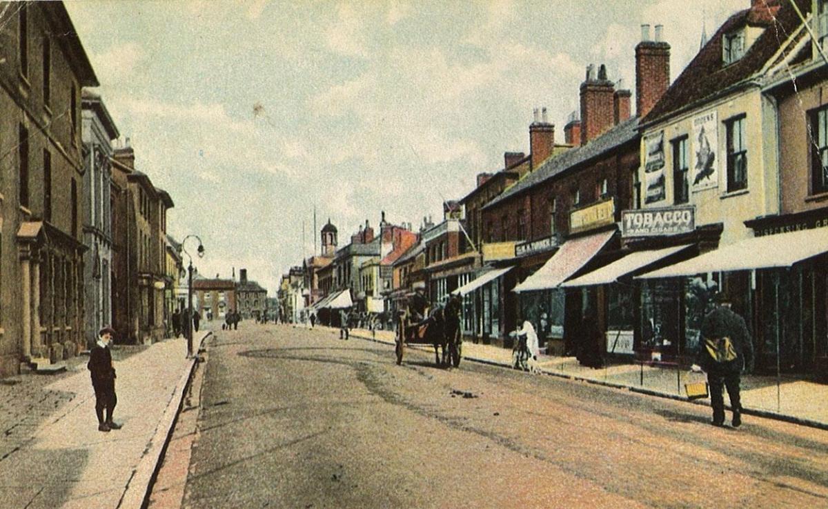 Postcard of Christchurch High Street circa 1900 submitted by Jim Clark