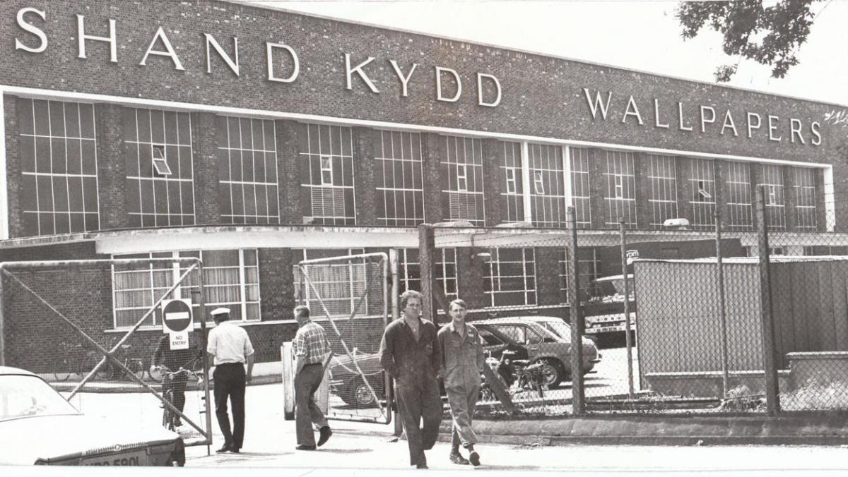 Shand Kydd at Somerford in June 1980. The factory closed the following year with 400 workers losing their jobs.