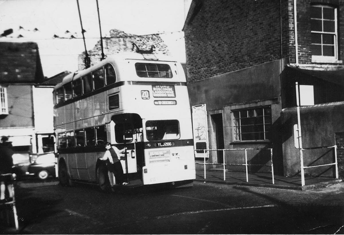 A Christchurch trolleybus in 1969