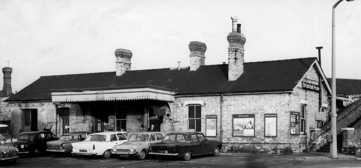Poole Railway Station in 1968