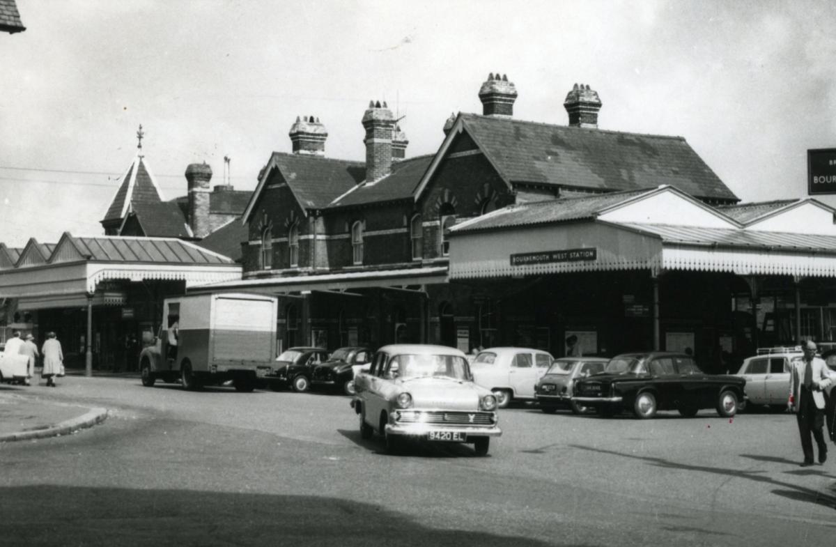Bournemouth west railway station in 1970