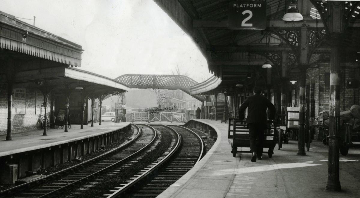 Poole Railway Station in 1968.