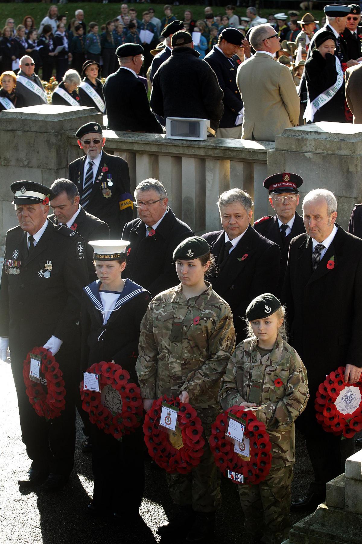 Pictures from Bournemouth Remembrance Sunday service by Sally Adams. 