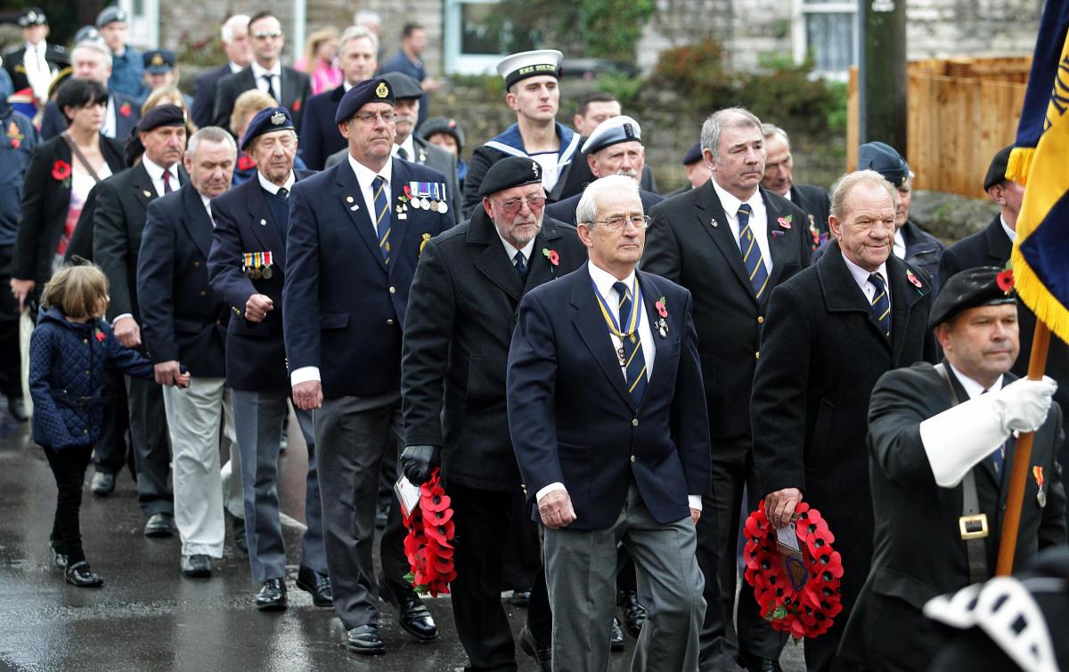 Pictures from the Swanage Remembrance Sunday service by Sally Adams. 