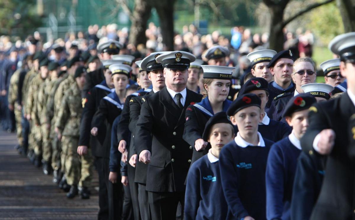 Pictures from Poole's Remembrance Sunday service by Richard Crease.