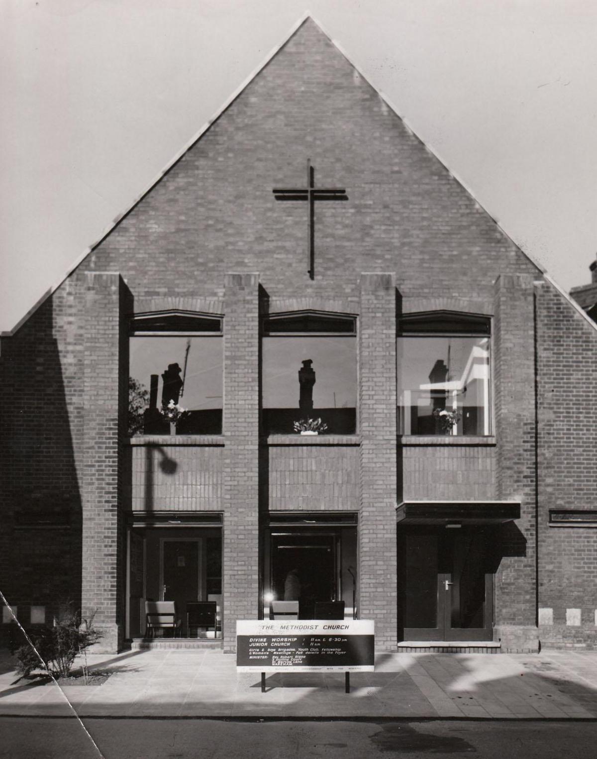 New Wareham Methodist Church in 1971, replaced the old one in North Street.
