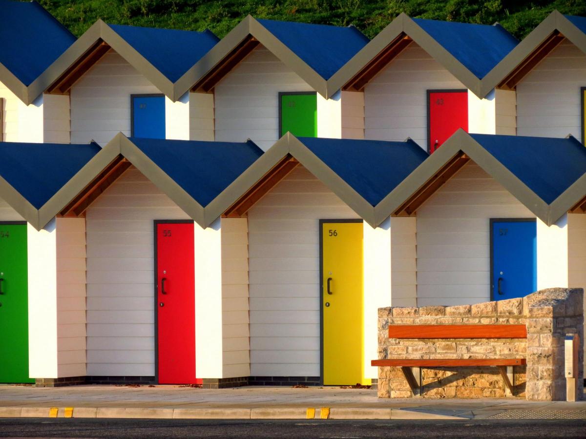 Beach huts in Swanage taken by Simon Gregory