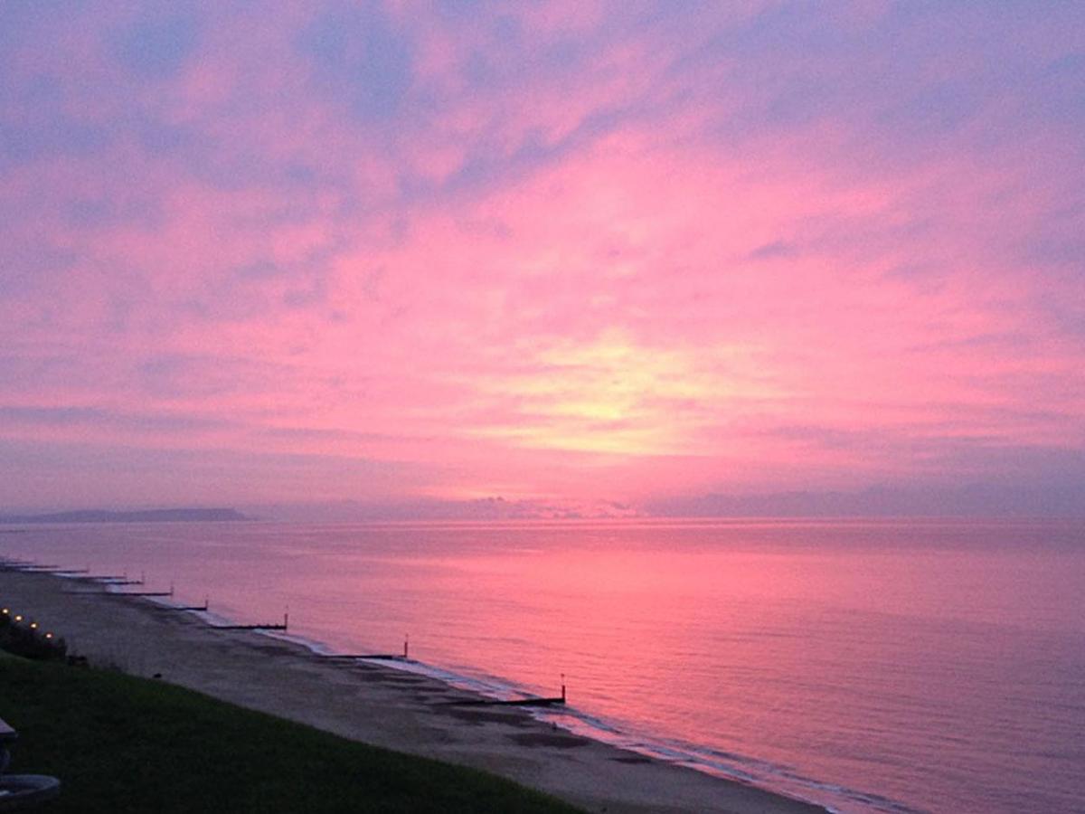 Gavin Gracie took this  photo of the  sunrise over Needles from Southbourne Overcliff