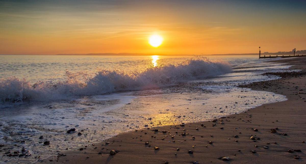 Sunset taken from Southbourne beach  February 2015 by Nick Lucas, Ashley Heath.