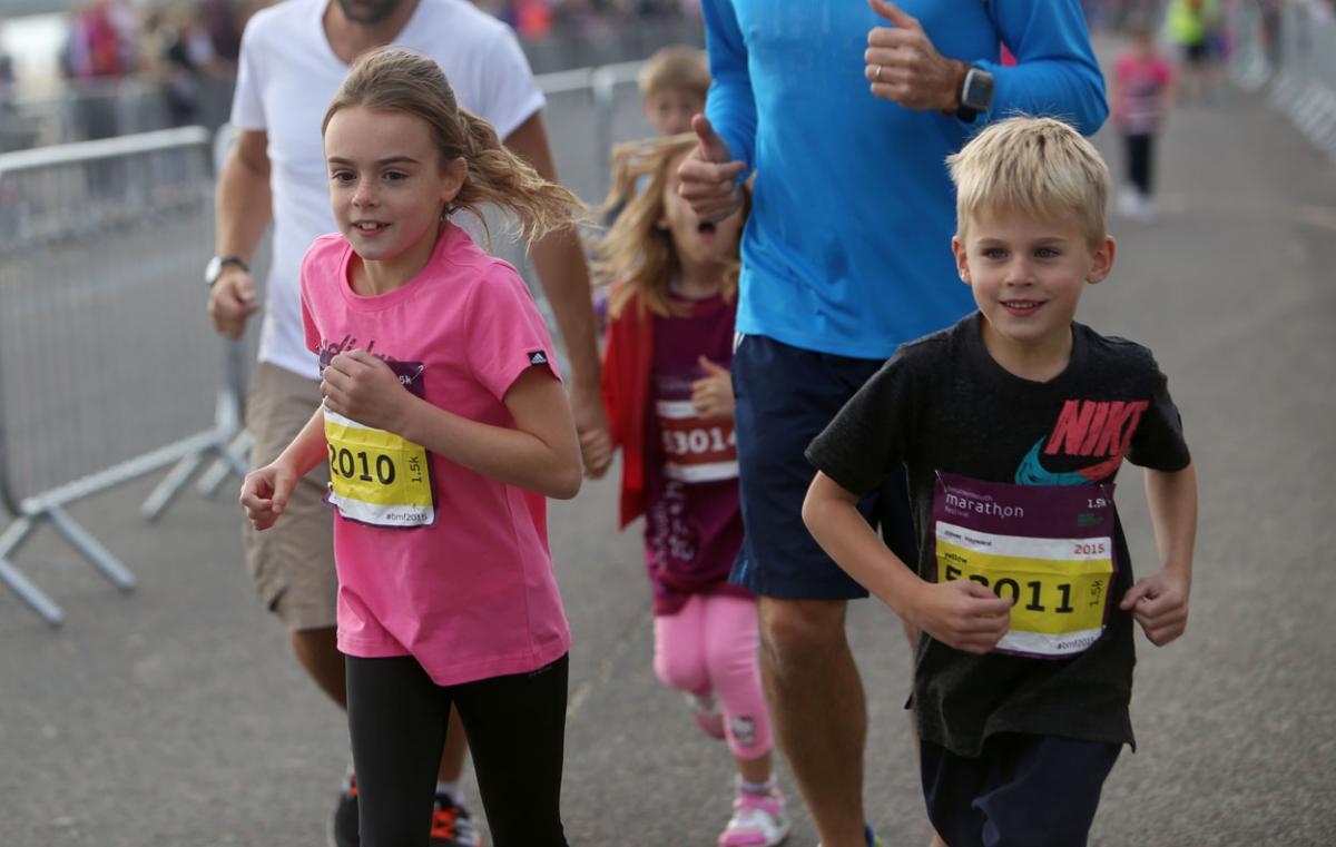 Pictures of the 1.5k children's race 