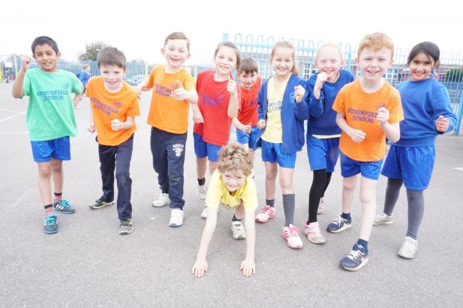 Children from Stourfield Junior School, on Stourvale Road, are encouraged to take part in The Daily Mile