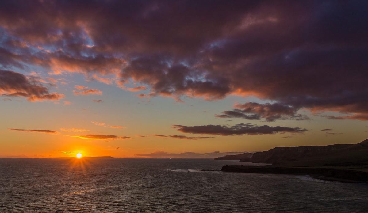 Stunning Sunset at  Kimmeridge Bay taken by Gareth James of Swanage.