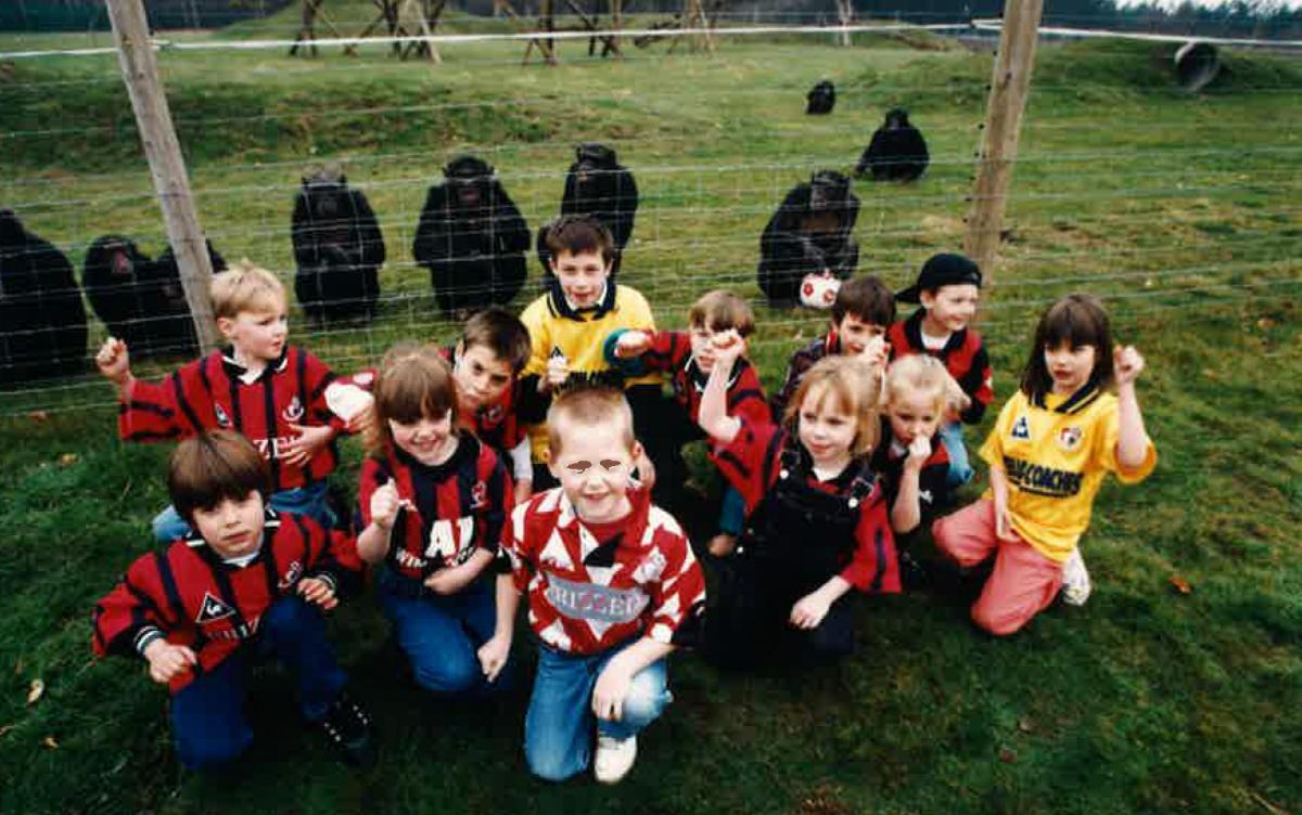 Junior Cherries visit Minkey World in 1996