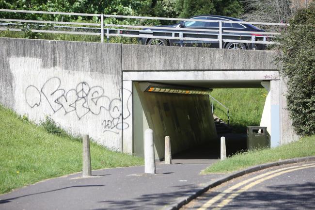 The underpass linking Suffolk Road and Suffolk Road South