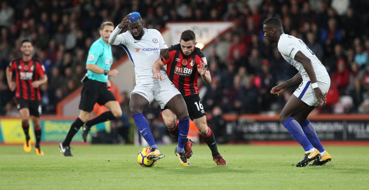 AFC Bournemouth v Chelsea at Dean Court on Saturday, October 28, 2017. Pictures by Corin Messer. 