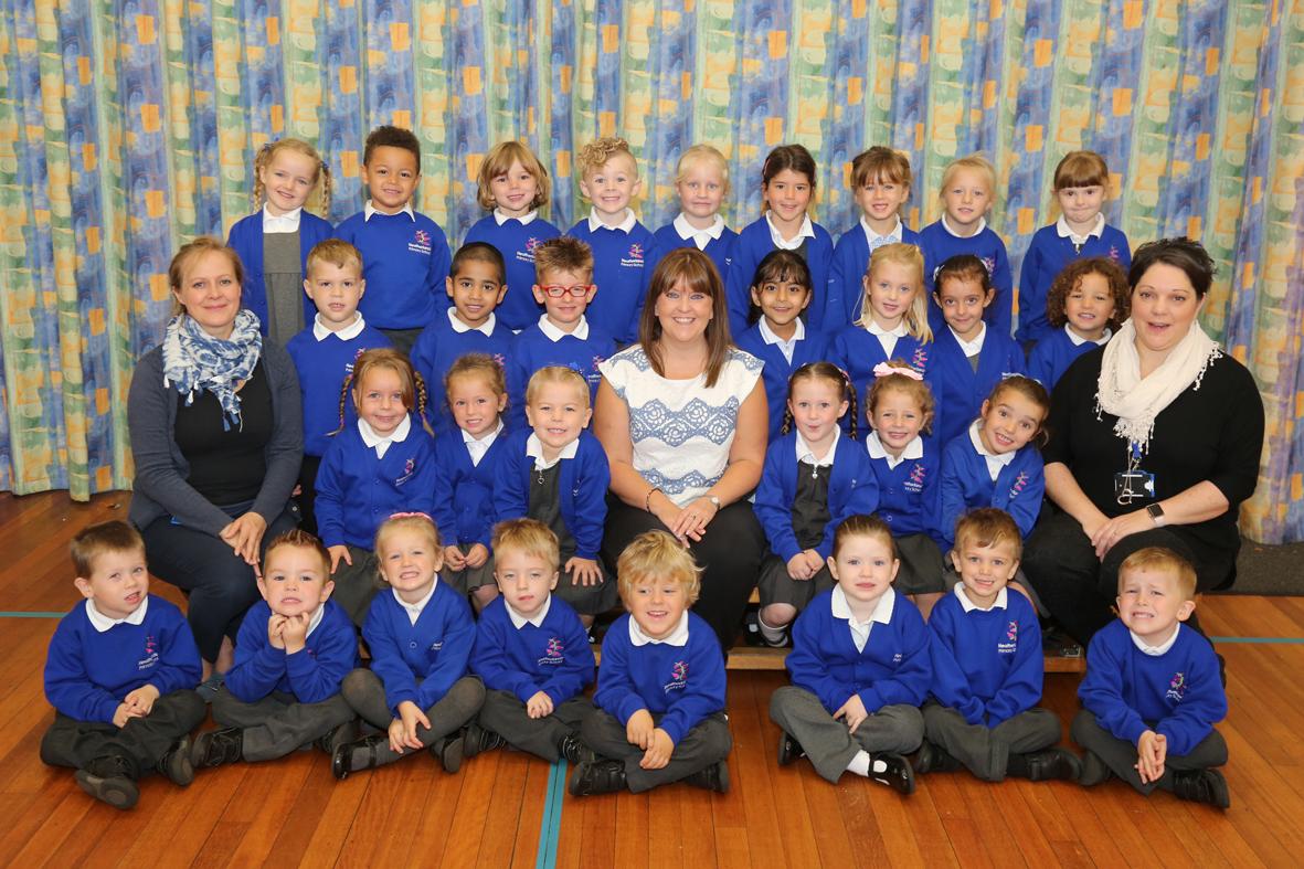 Reception children at Heatherlands Primary School 