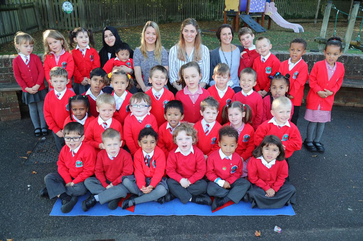 Pupils at Malmesbury Park Primary School