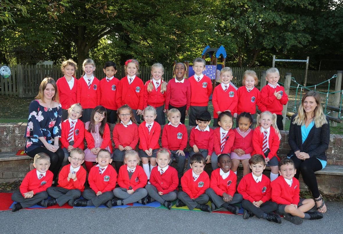 Pupils at Malmesbury Park Primary School 