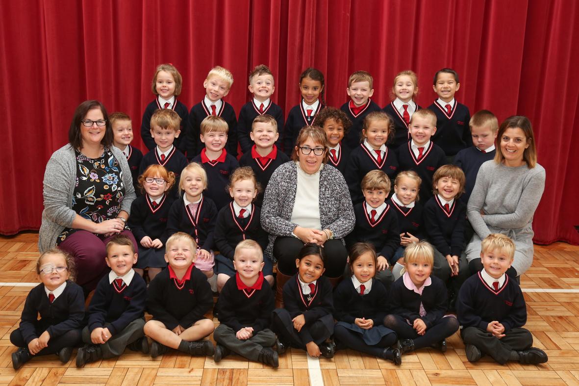 Reception children  at Moordown St John's  Primary School