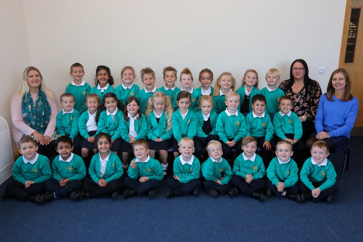 Reception children at Muscliff Primary School