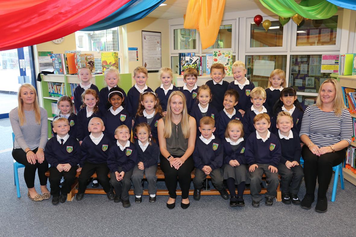 Reception children at Kingsleigh Primary School 