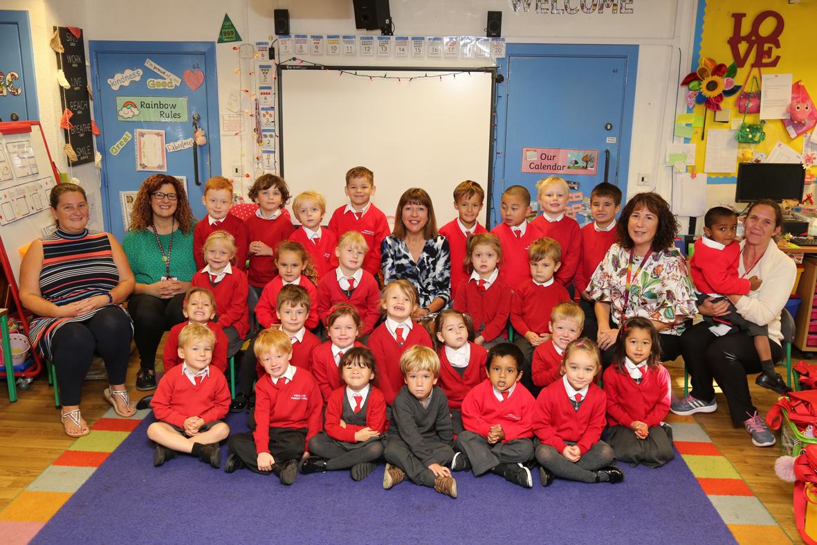 Reception children at Pokesdown Community Primary School 