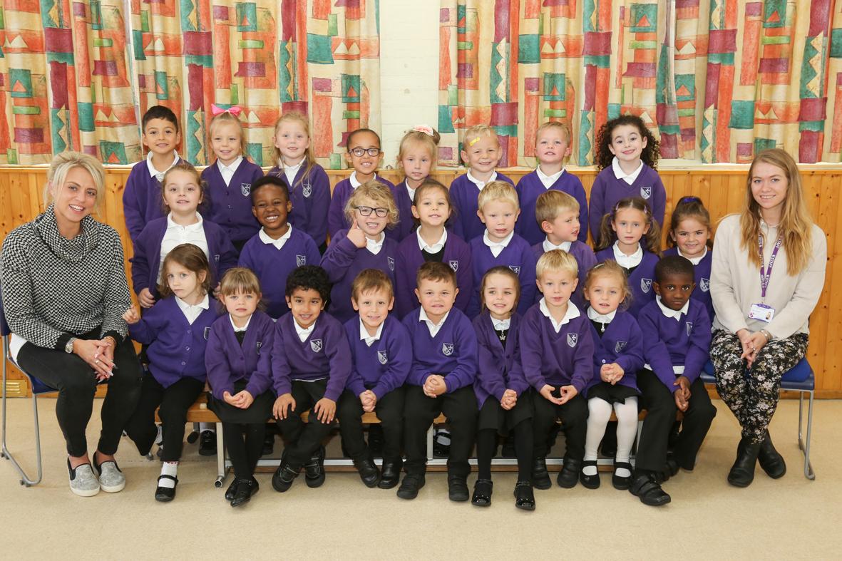 Reception children at St Clement's and St John's Infant School 