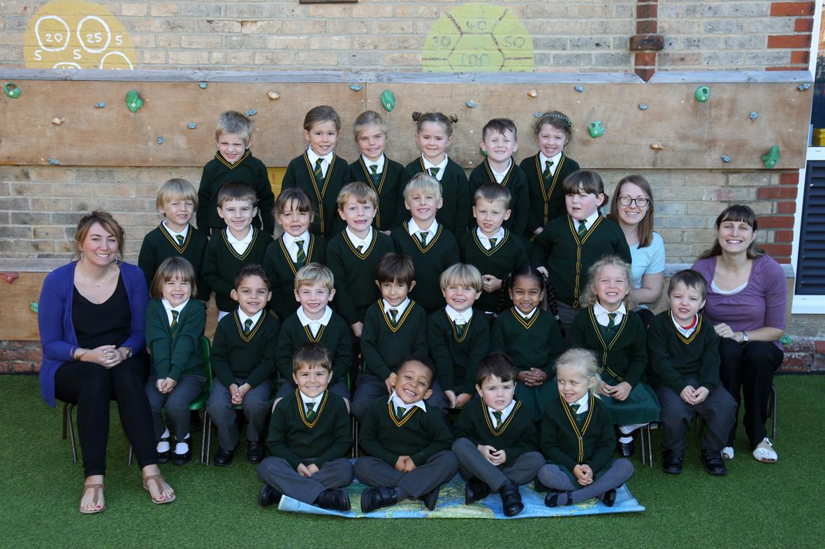 Reception children  at St James' C of E Primary School 
