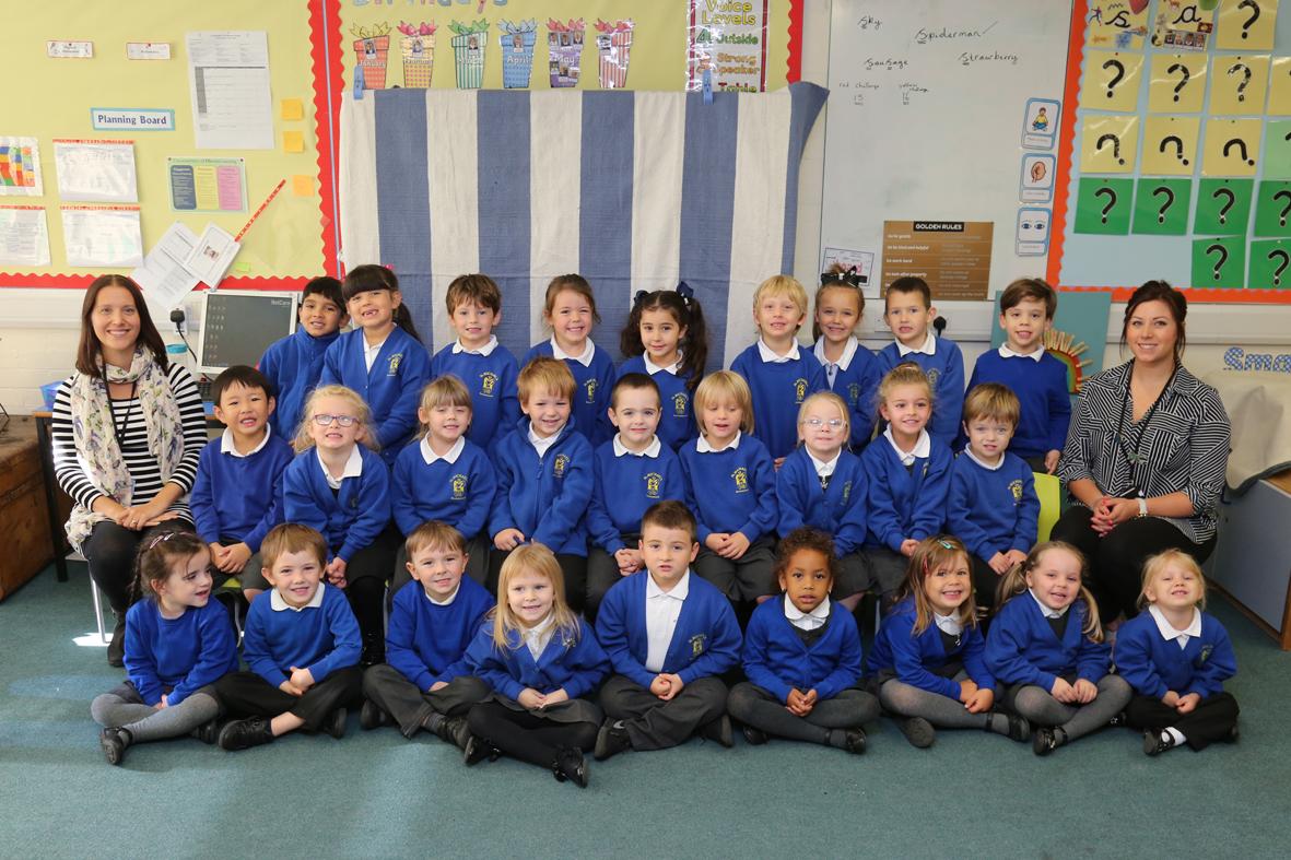 Reception children at St Michael's C of E  Primary School 