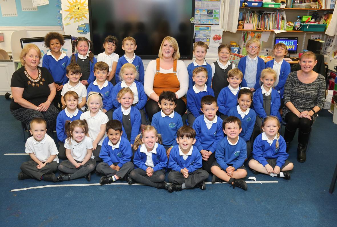 Reception children  at Winton Primary School 