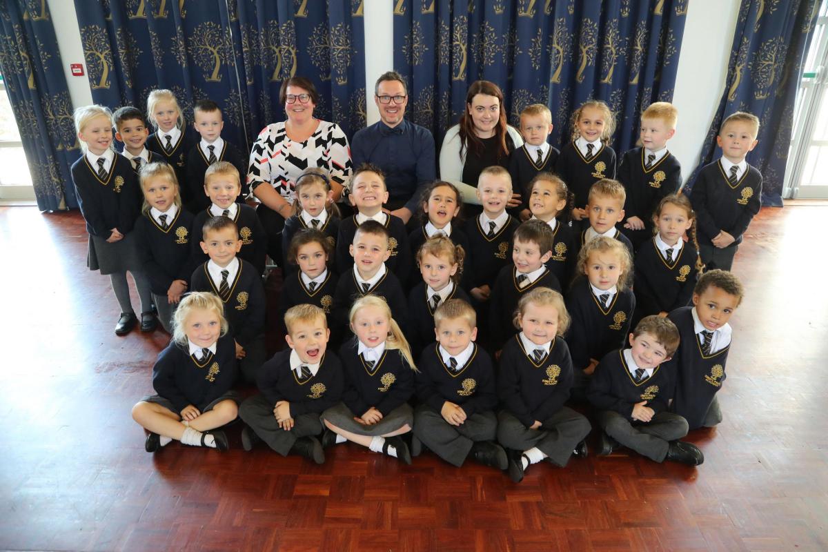 Reception pupils at King's Park Academy 