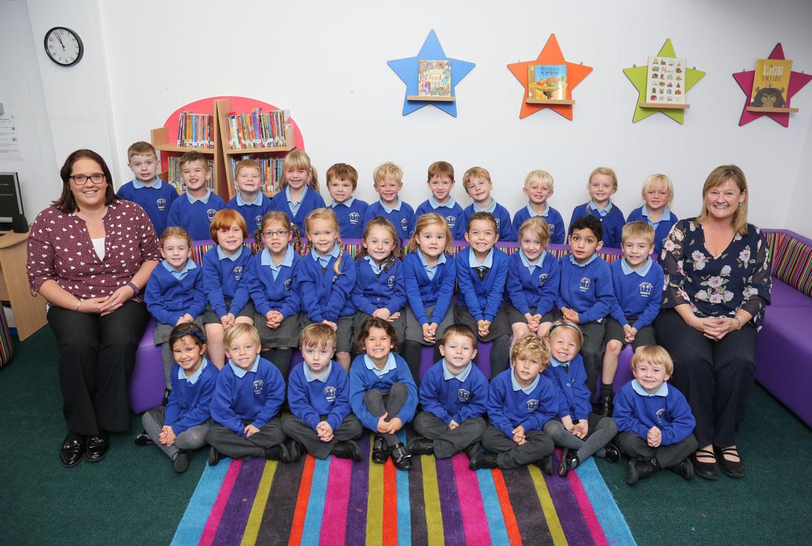 Reception children at  Stourfield Infant School 