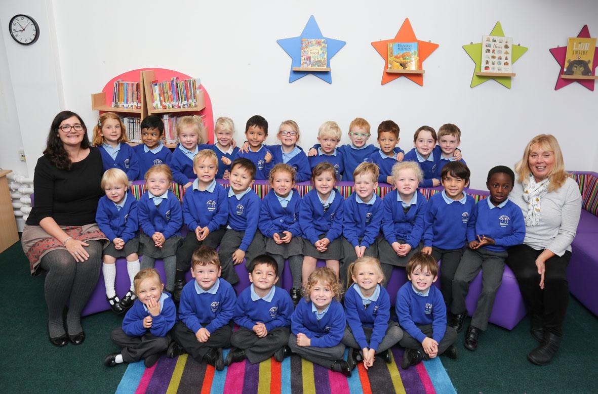 Reception children at  Stourfield Infant School 