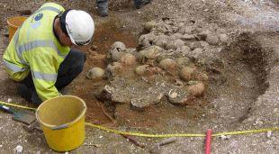SCENE OF SLAUGHTER: Archaeologists uncover unique burial pit