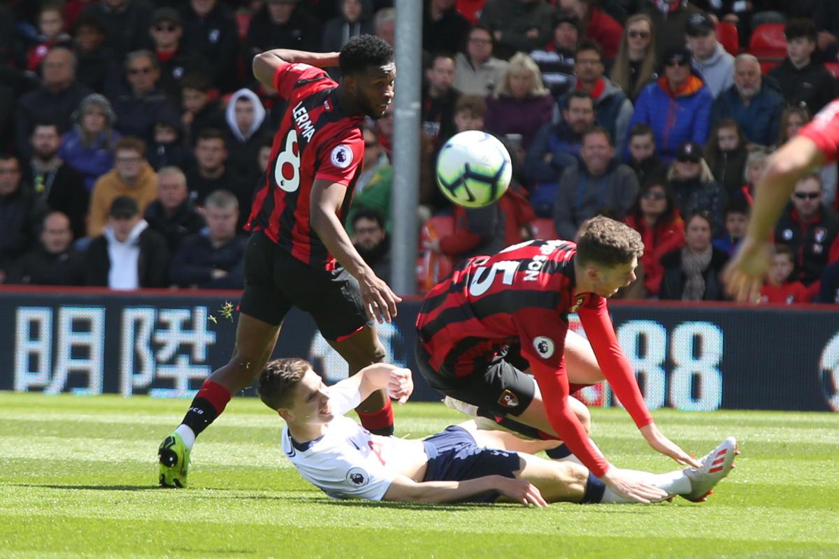 AFC Bournemouth's Jack Simpson felt the pain Juan Foyth's red-card against Tottenham | Bournemouth Echo